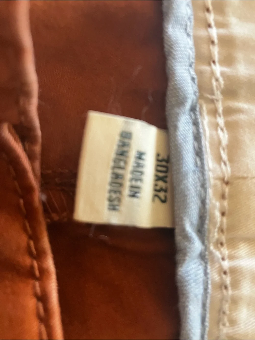 NWT JCPenney Men's Chinos in Rust-Burnt Orange